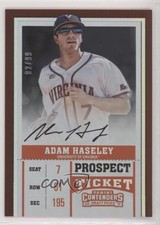 2017 Contenders Draft Picks Variation Prospect Ticket 2/99 Adam Haseley Auto yh2