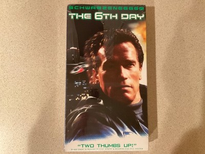 The 6th Day (VHS, 2002) Arnold Schwarzenegger - Sealed w/Torn Plastic