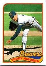 1989 Topps #595 Teddy Higuera