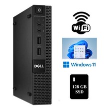 Dell OptiPlex 3020 Micro Desktop Computer 8GB RAM 128GB SSD Wi-Fi Windows 11 Pro