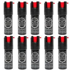 10 Pack .50oz Police Magnum Pepper Spray Self Defense - Tactical OC Hot Strength