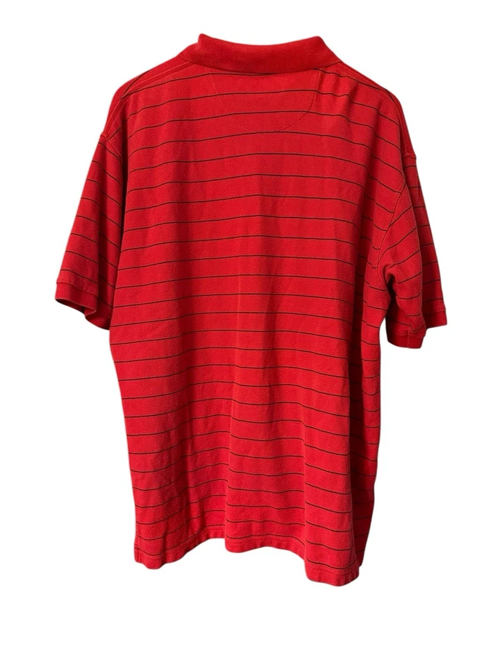 Polo C&B Croft & Barrow Sport Rojo Rayas EE. UU. Manga Corta Talla Extra Grande Foto 2 de 4