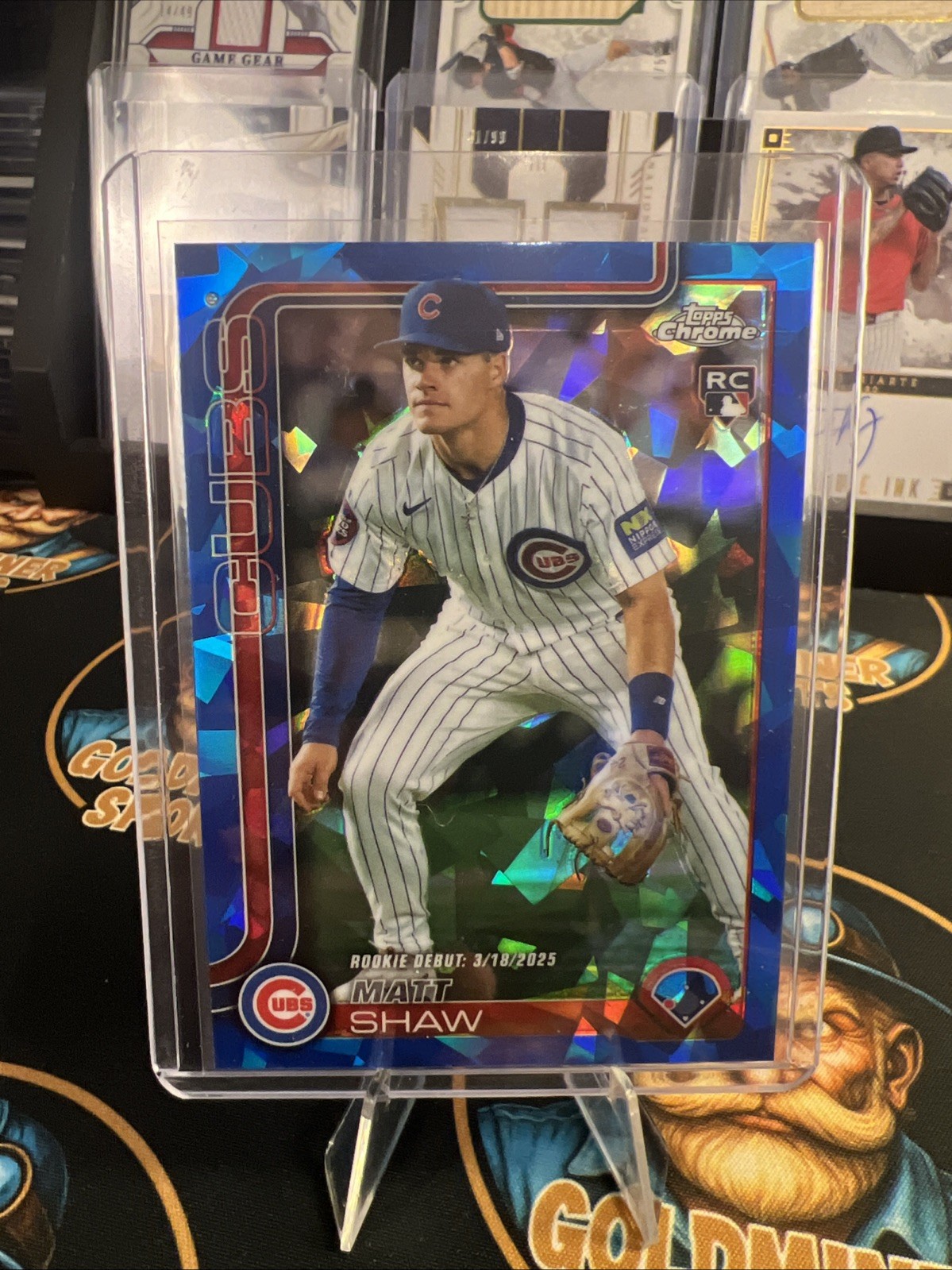 2025 Topps Chrome Update Series Sapphire - Rookie Debut Matt Shaw #USC135 (RC)