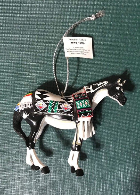 2006 TEWA HORSE #12333 Retired Trail of Painted Ponies Horse Ornament. Tom Tapia