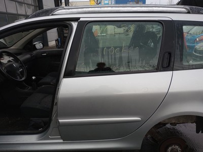 Peugeot 206sw original Tür hinten links Fond EZR Aluminiumgrau Bj 2004