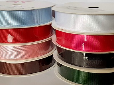 RIPSBAND BORTE 4 mtr Rolle - VERSCHIEDENE FARBEN 16 mm OSTERN BASTELN SCHLEIFE TORTE