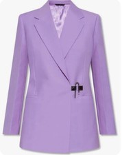 Givenchy Tailored Wool Jacket w/ Padlock Mauve EU Size 40 , Us Size 8