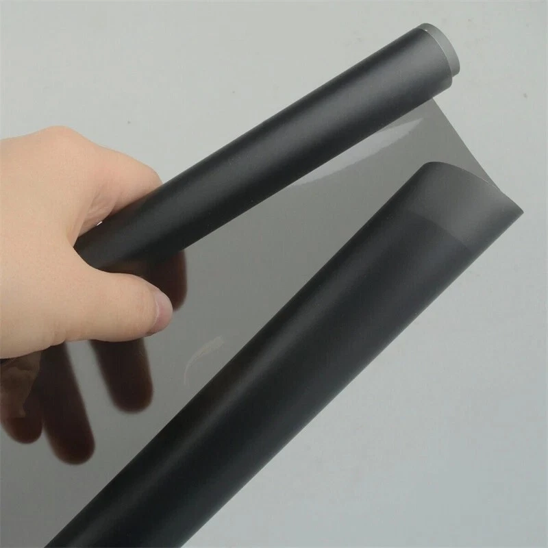 12"x78'' For Headlight Taillamp Matte Black gloss Len Vinyl protection Wrap Film - Image 3 of 4