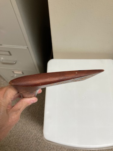 Zakopane Carved Wood Walking Stick - Poland - AXE Design - Brown - 33 1/2" long - Picture 13 of 14