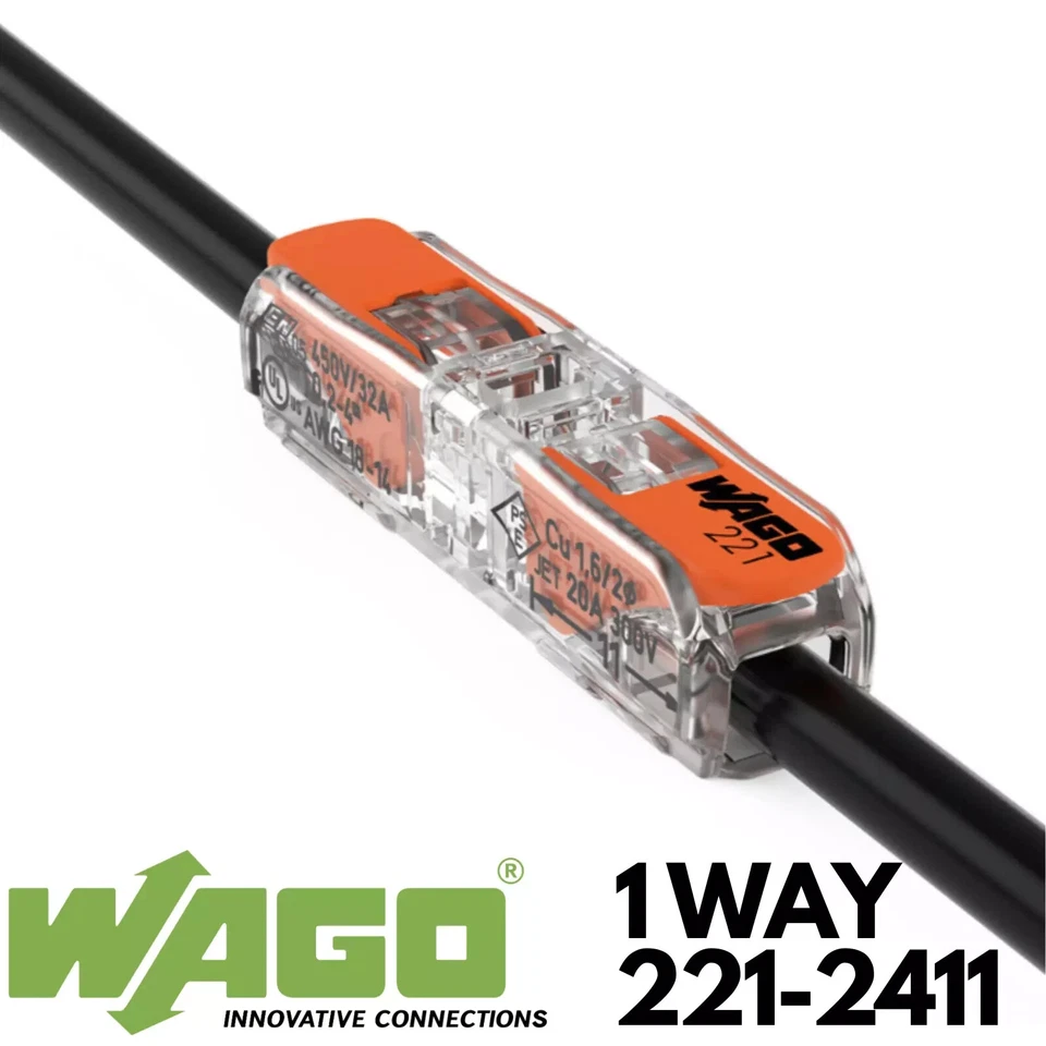 WAGO 221-2411 Connectors Inline Compact Splicing x10 - Image 4 of 4