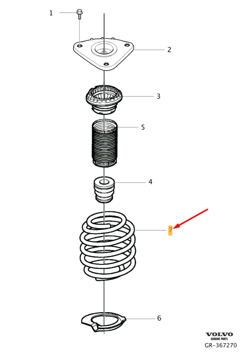 Volvo v40 2024 coil spring replacement