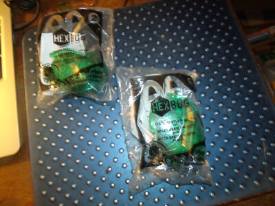 2 McDonalds Happy Meal Toy Vintage Sealed 2013 HexBug Speed Beetle Green