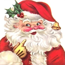 30 Custom Xmas Santa Claus Personalized Address Labels