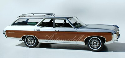 Automodello 1969 Chevrolet Kingswood Estate Station Wagon 1:24 Silver COA LE