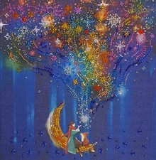 Bead Embroidery Kit Dreamer DIY Abris Art Bead stitching Bead needlepoint