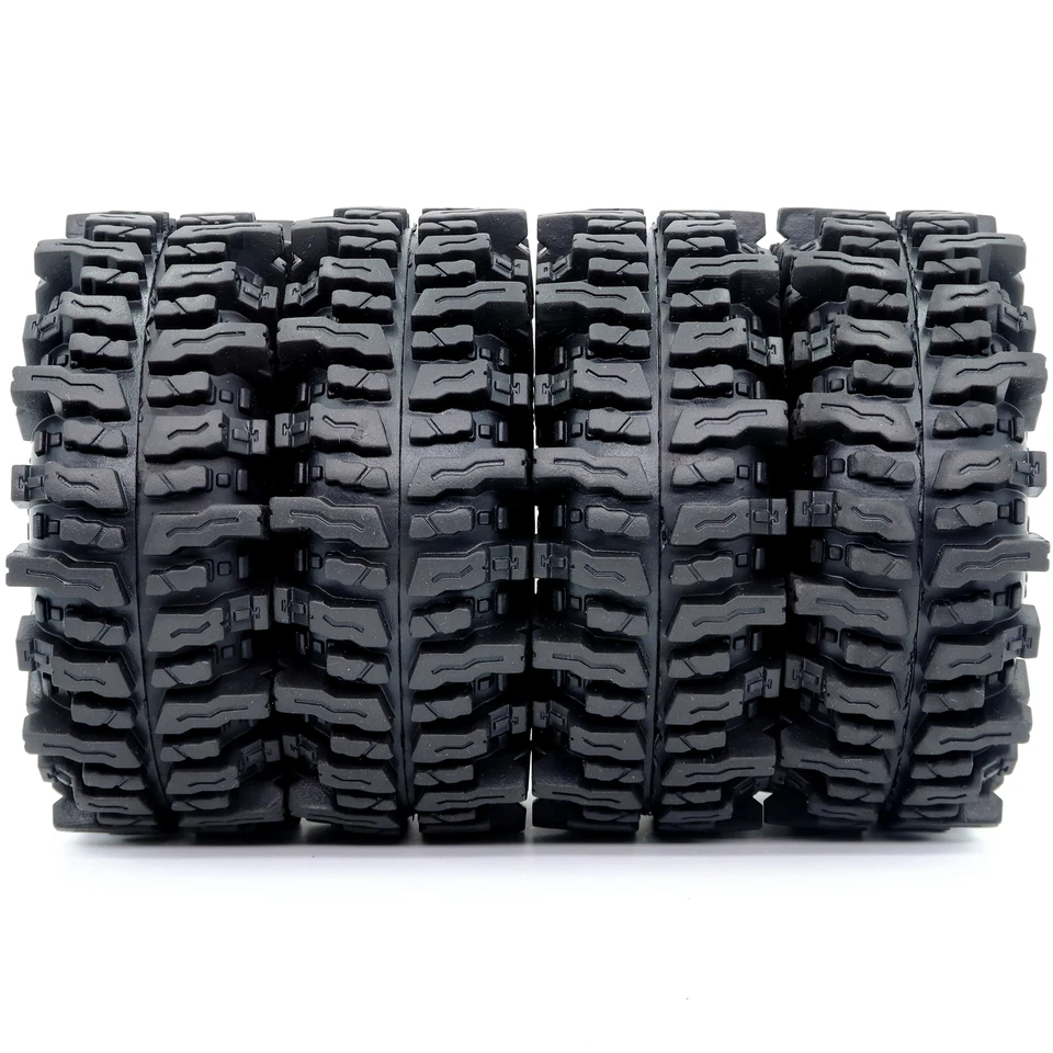 4x RC Soft Sticky 1.9 Mud Slingers Tires Tyre 120mm For RC Crawler SCX10 TRX4 - Image 3 of 4