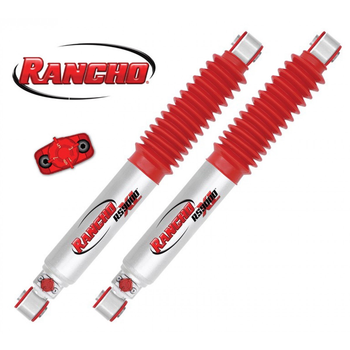 Rancho RS9000XL For 3.5” Lift Rear Shocks Fits 1997-06 Jeep TJ