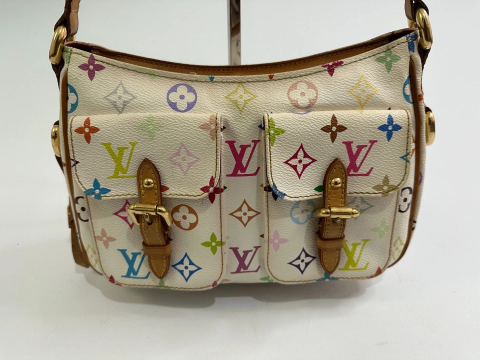 LOUIS VUITTON White Monogram Multicolore Canvas Lodge PM Shoulder Bag - Image 2 of 4
