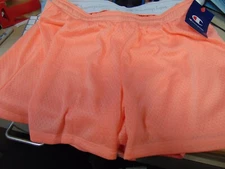 Champion Women’s Mesh Athletic Shorts Size XL  Lined sugar peach rare color