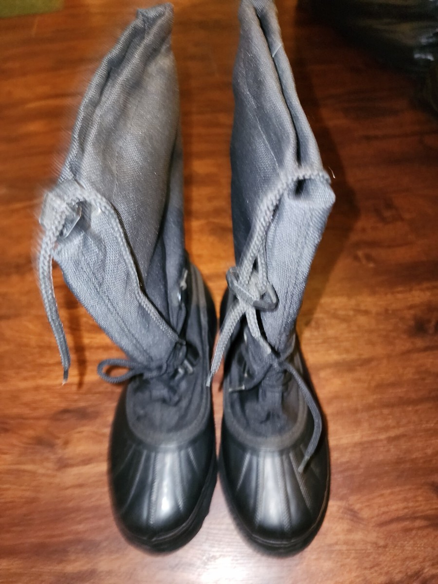 SOREL BEAR MEN'S WINTER, WATERPROOF BOOTS BLACK SIZE 9, THIS BOOTS IT