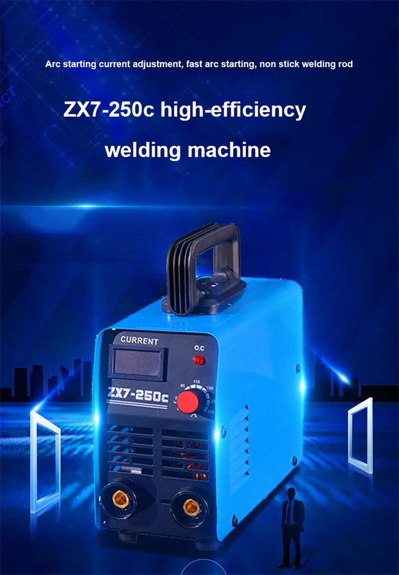 ZX7-250C Portable Mini Arc Welding Machine Handheld Pure Copper