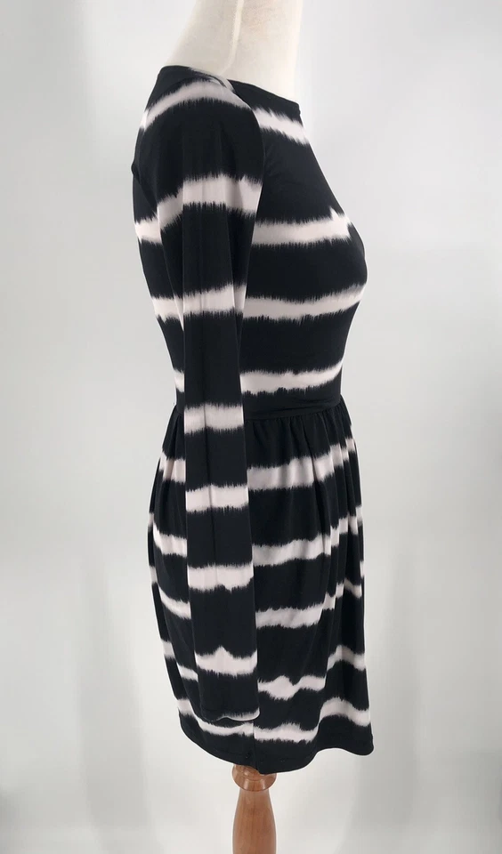 Rachel Rachel Roy Black Tie Dye Vintage Inspired Long Sleeve Dress Size XS - Image 3 of 4