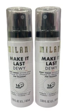 2 Pack (2.03 oz each) Milani Make It Dewy Setting Spray Hydrate Illuminate New