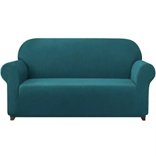 Makelifeasy Stretch Textured Grid 1 Piece - 3 Seat Sofa Cover, Please Read The D