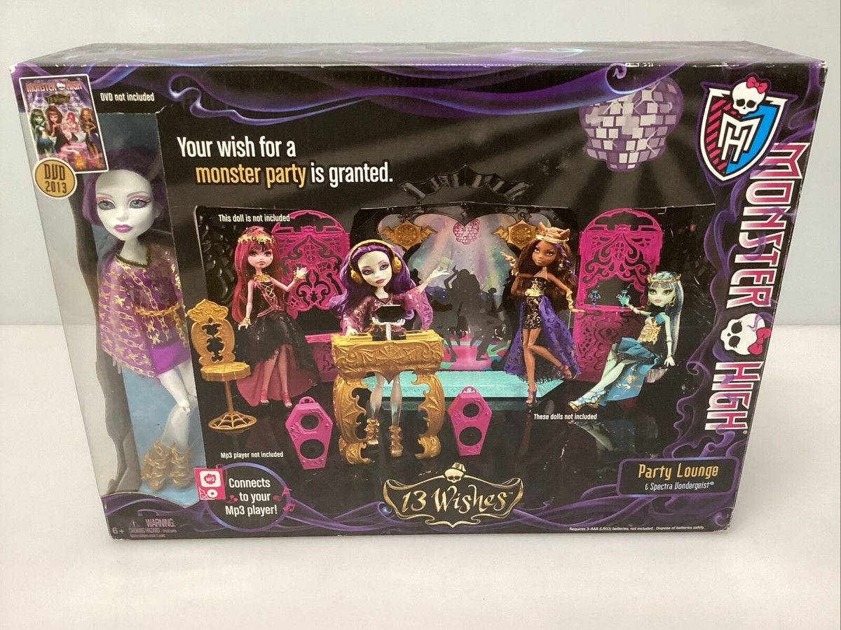 Spectra Vondergeist Party Lounge Room 13 Wishes Monster High Doll