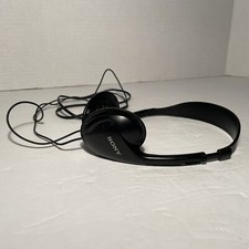 SONY MDR-026 Headphones On-Ear Stereo TESTED foam earpieces  arm repair needed