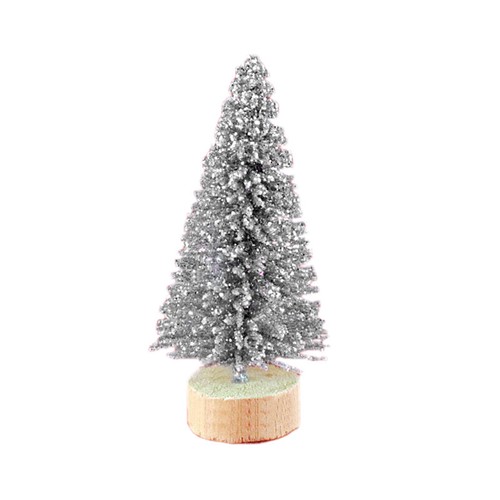 12Pcs Small Christmas Tree Fake Pine Tree Mini Snow Frosted Tree Tabletop Decor - Picture 12 of 21