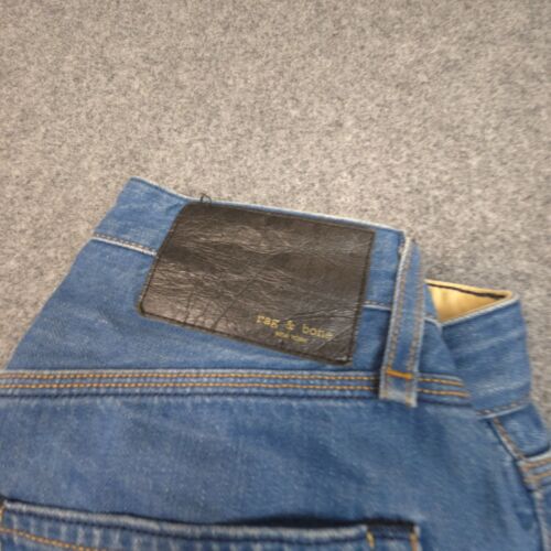 Rag & Bone Jeans Mens 29 Blue Denim fit 2 Slim Casual Button Fly Size 29x27 - Picture 2 of 14