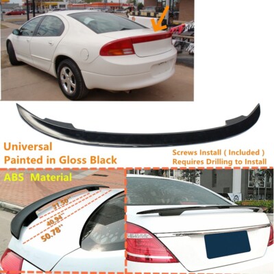 Fit For 1999-2004 Dodge Intrepid Trunk Spoiler Wing Gloss Black 51'' Universal