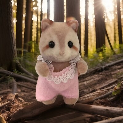 Sylvanian Families Baby Waschbär Maulbeere Mädchen Waschbär Vintage Calico Critters