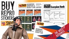 Action Man Scout Car Stickers