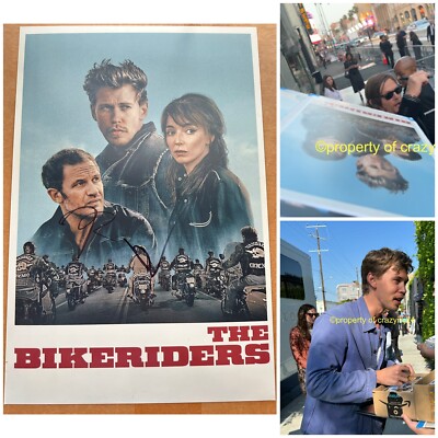 Austin Butler Norman Reedus Signed The Bikeriders 12x18 Poster Autograph  PROOF