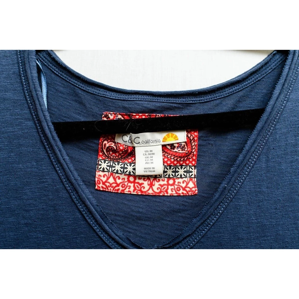 Maxi Vestido C&C California Mujer Azul Talla M Largo Salón Cómodo Informal Foto 2 de 4