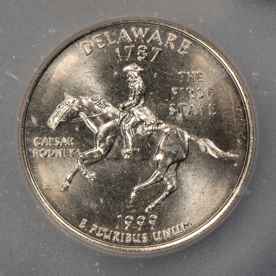 1999-D 25c Clad State Quarter Delaware - ICG MS 67 - SKU-X5680 - Image 3 of 4