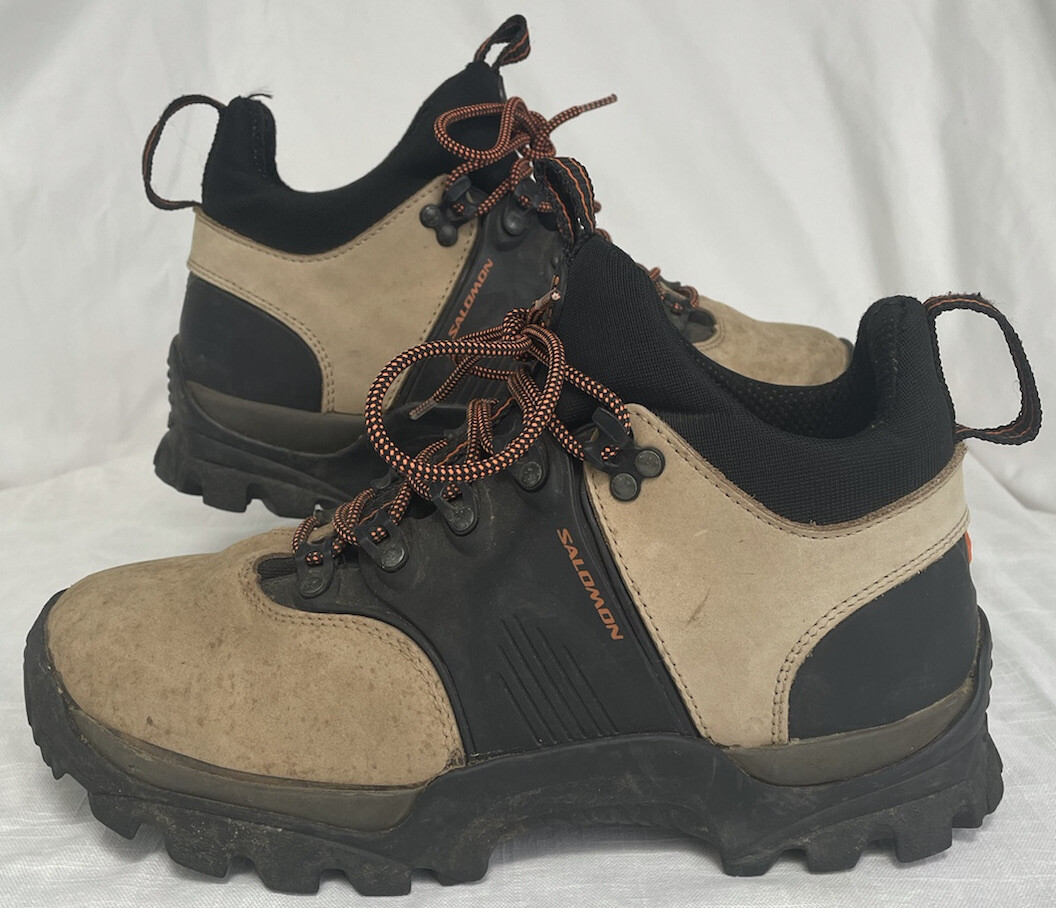 Stivali da trekking asciutti Salomon Contagrip X Mountain Clima da uomo 10 marrone chiaro neri usati