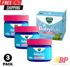 Vicks BabyRub Chest Rub Ointment with Soothing Aloe 1.76 oz - 3 PACK