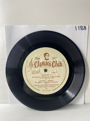 Mozart Serenade for Strings in G Major - Classics Club Symphony Orchestra 7'' 