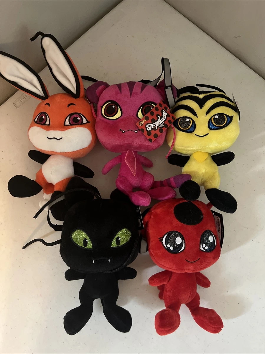 Peluche Tikky 27cm - Miraculous: Les Aventures De Ladybug Et Chat Noir -  Haute Qualité