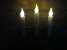 Antique Gold Warm White LED Candolier 3-tier Automatic Eye turns on at dusk