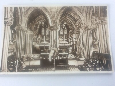 The Chancel Roslyn Collegiate Chapel of St Matthew Postkarte Midlothian Schottland