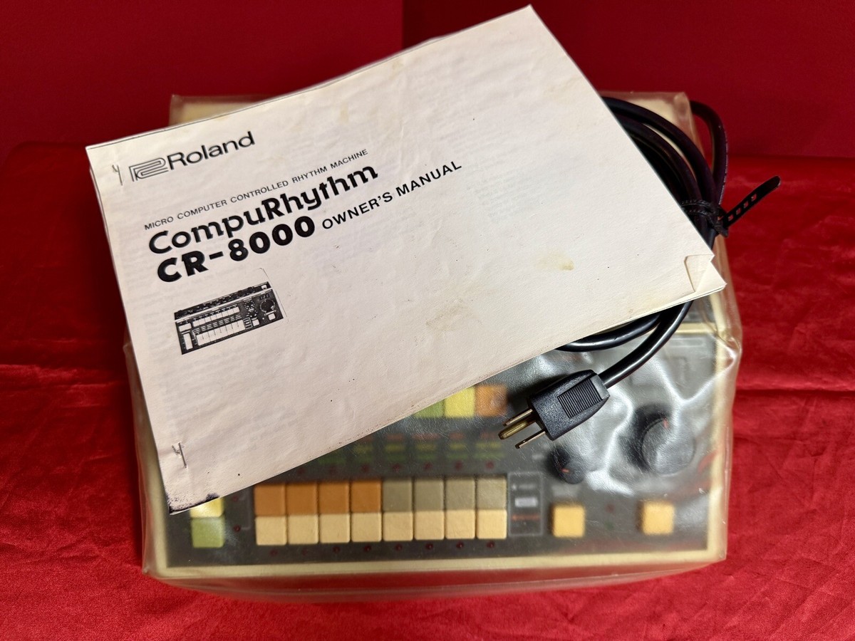Vintage Roland CompuRhythm CR-8000 Analog Drum Machine