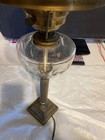 Vintage Electric Gone With The Wind Style Lamp With Floral Tam Shade — photo 6