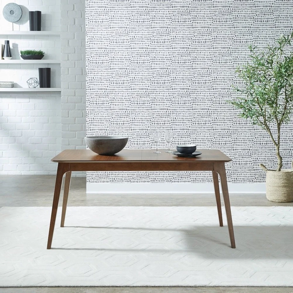 Space Savers Dining Rectangular Leg Table with 15" Butterfly Leaf - Satin... - Image 4 of 4