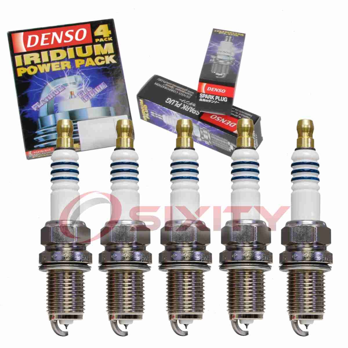 5 pc Denso Iridium Power Spark Plugs for 2005 Volvo S60 2.4L L5 Ignition jl