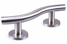 Stainless Steel Curved Grab Rail 355mm 14" Brushed Finish