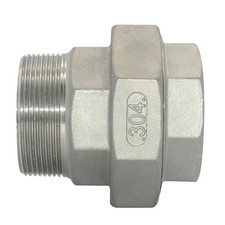 Stainless Steel M/F Male Female Coupling Union 1/2" - 2 " NPT Pipe SS304